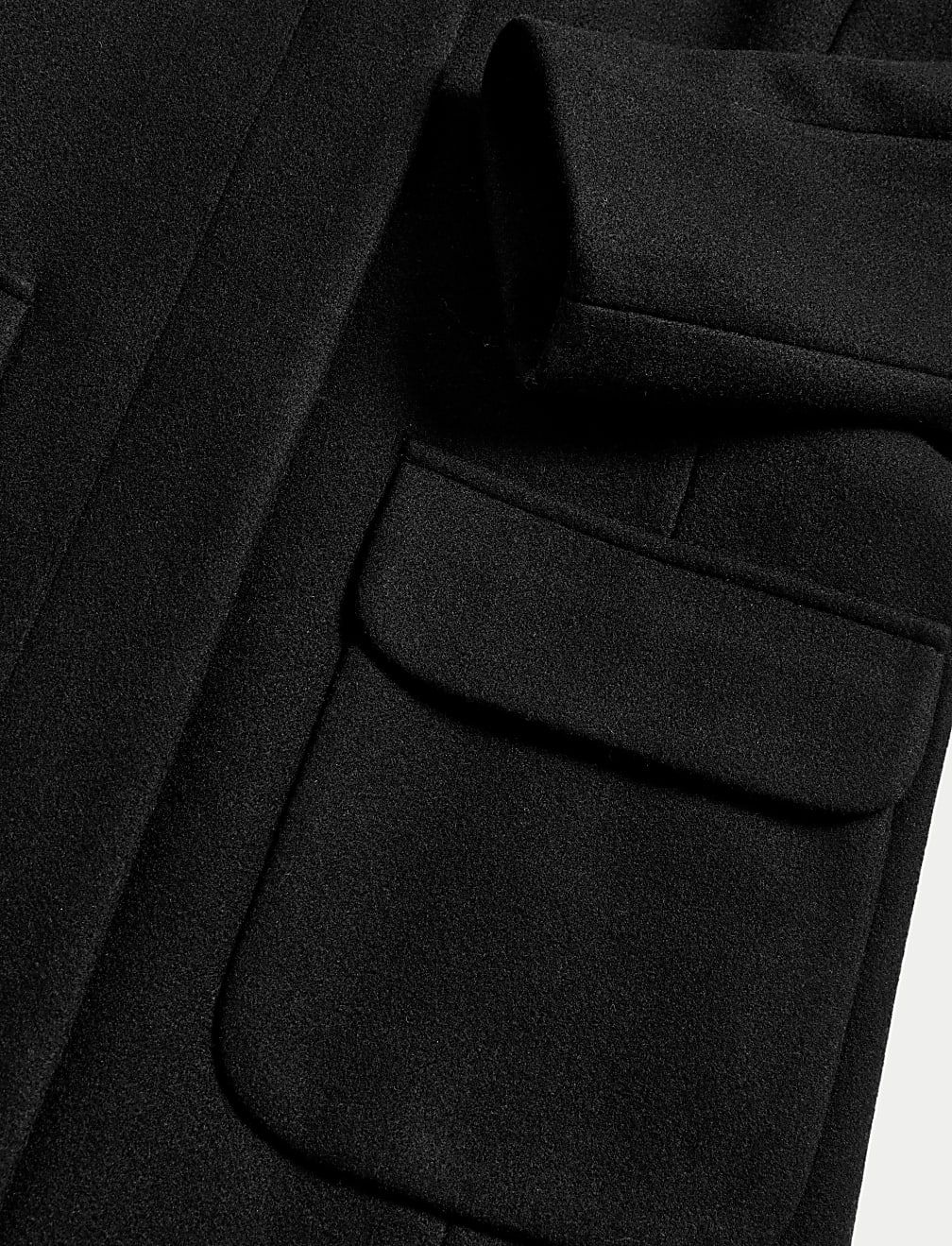 Belted Funnel Neck Trench Coat