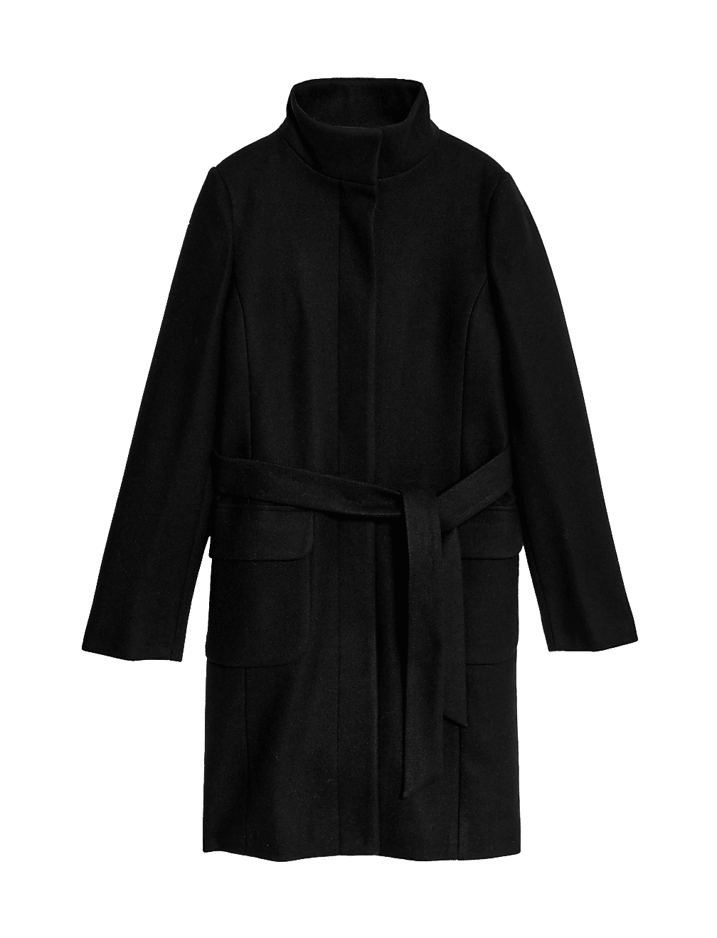 Funnel neck trench coat clearance