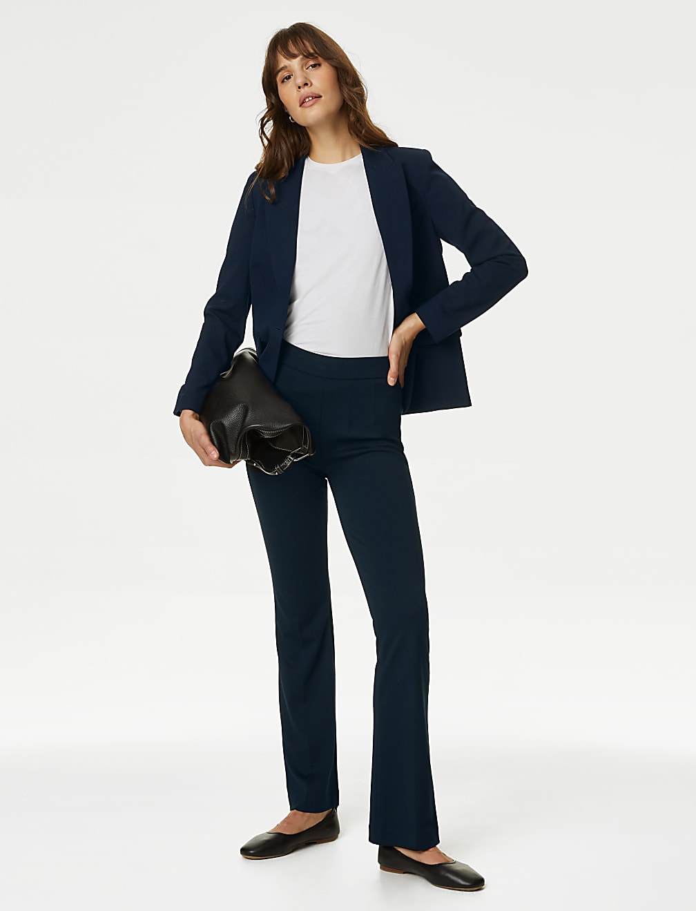 Jersey Flared Trousers