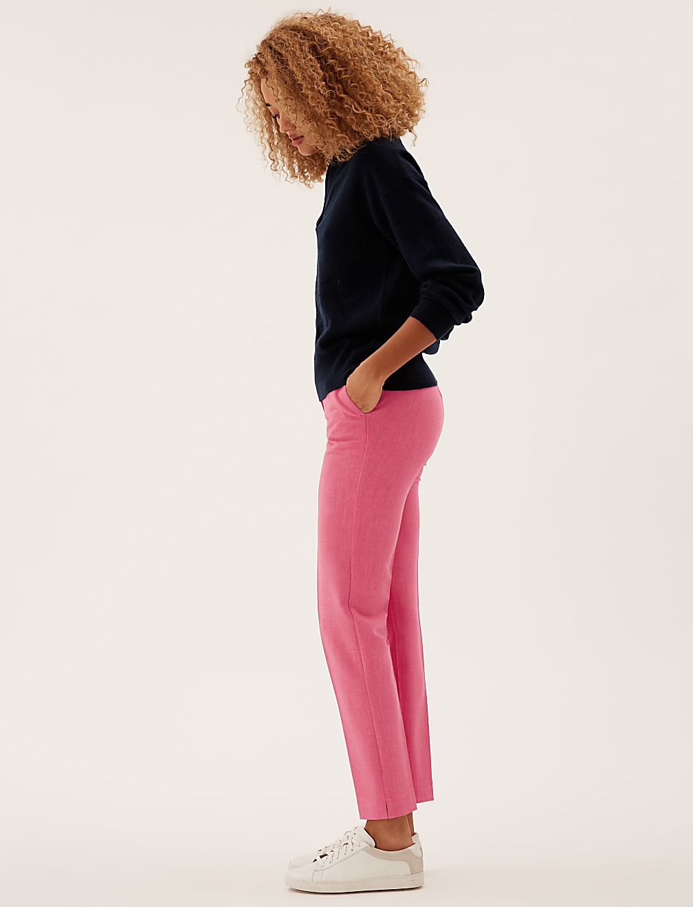 Slim Fit Ankle Grazer Trousers