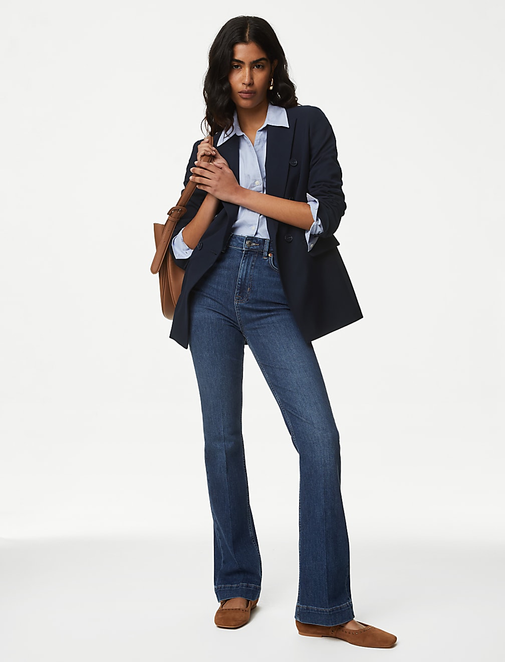 Tailored Relaxed Double Breasted Blazer
