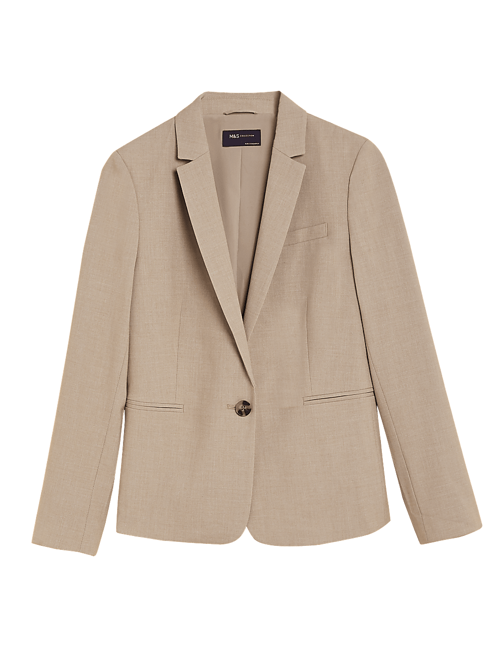 Marl Slim Single Breasted Blazer