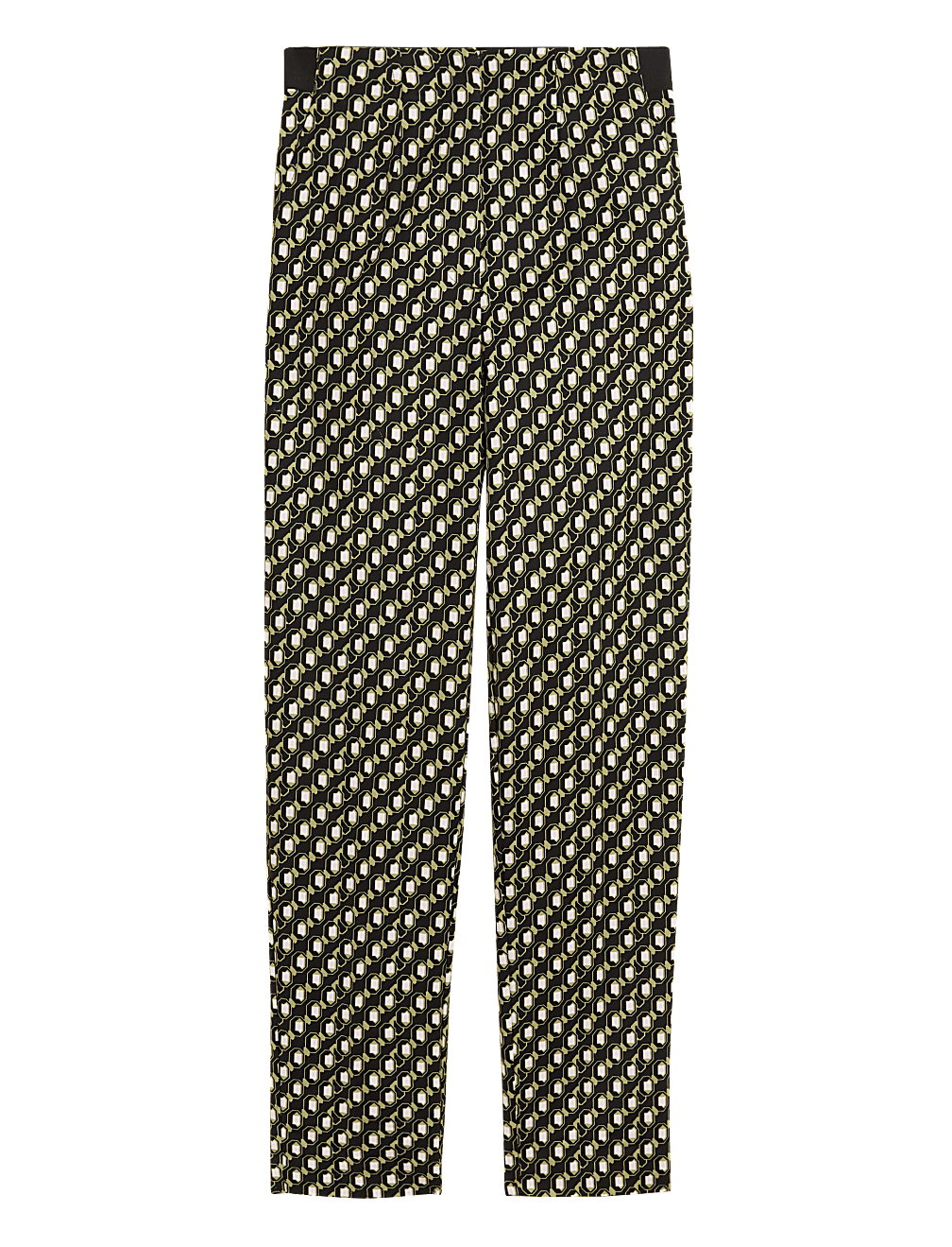 Cotton Mix Printed Slim Fit Trousers