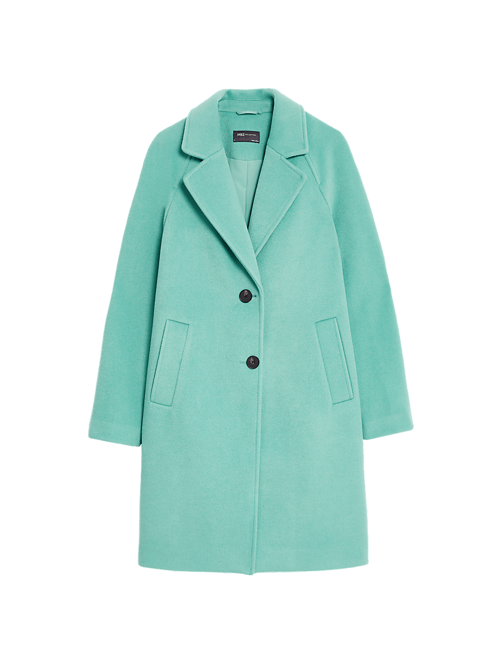 Twill Single Breasted Tailored Coat