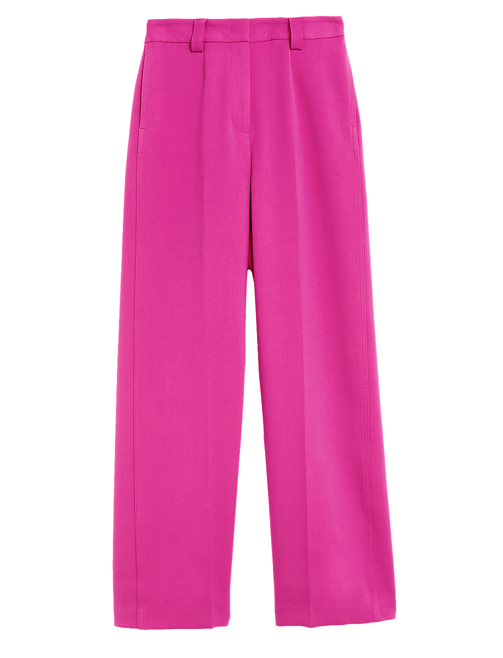 Crepe Tab Detail Wide Leg Trousers