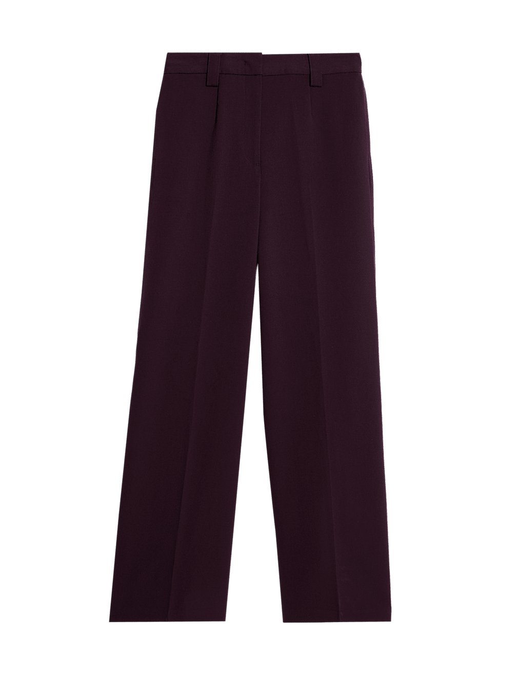 Crepe Tab Detail Wide Leg Trousers