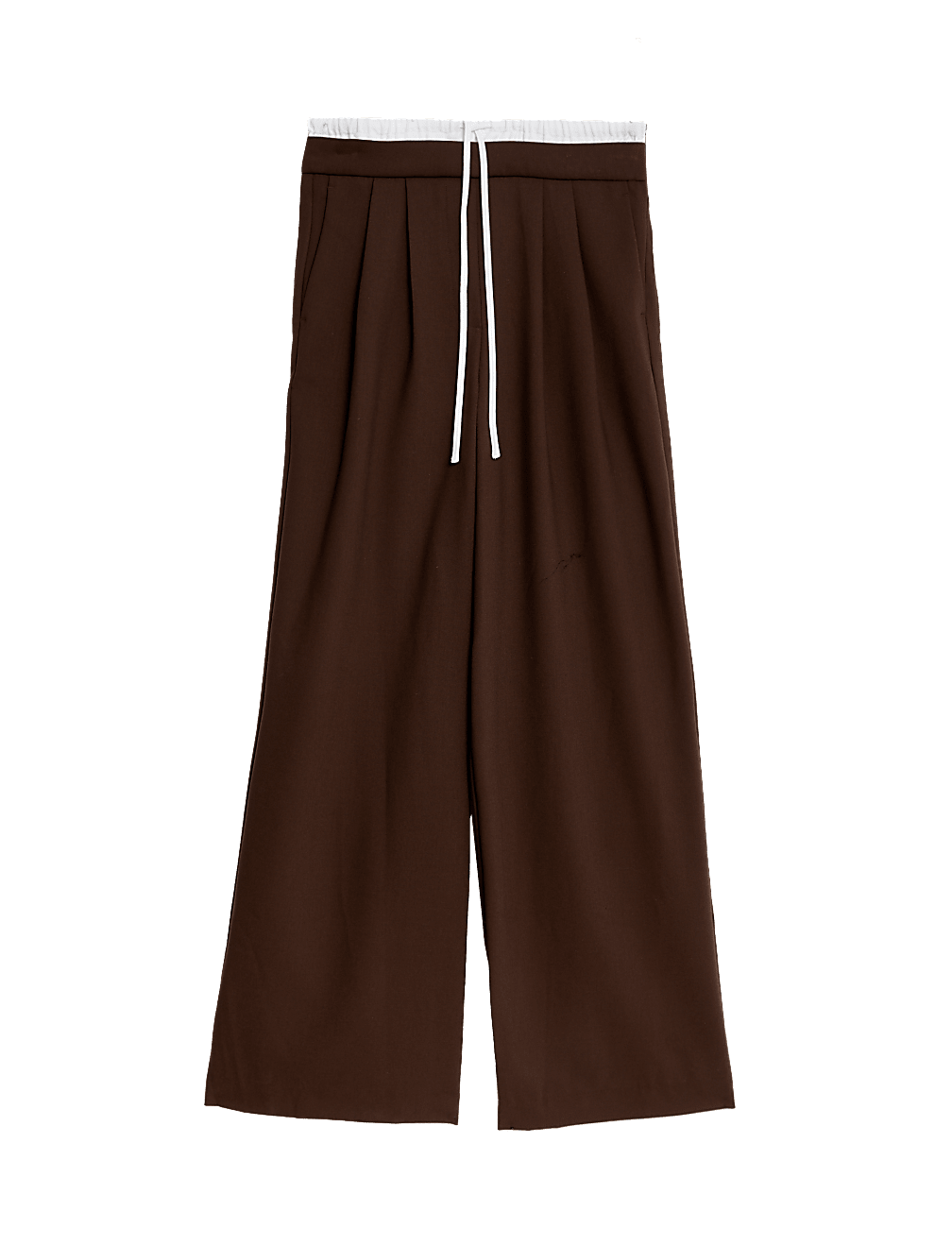 Drawstring Wide Leg Trousers