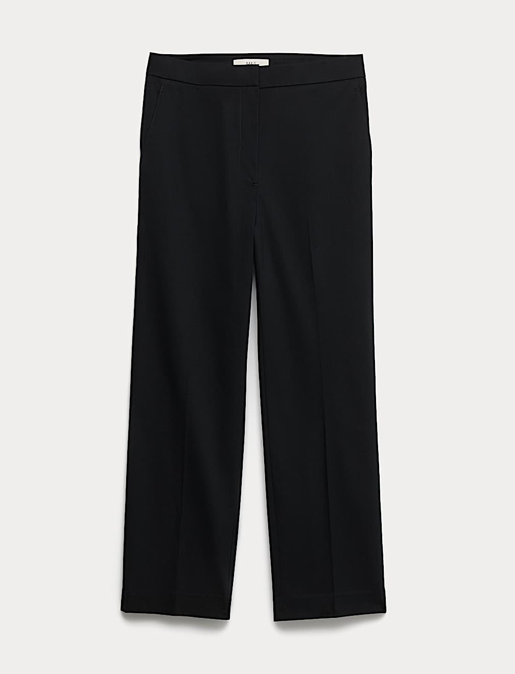 Cotton Rich Straight Leg Ankle Grazer Trousers