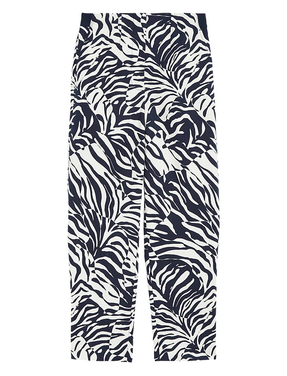 Cotton Rich Animal Print Slim Fit Trousers