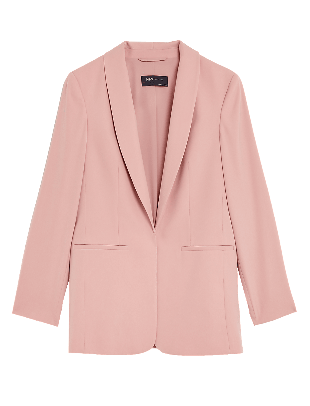Satin Look Relaxed Blazer