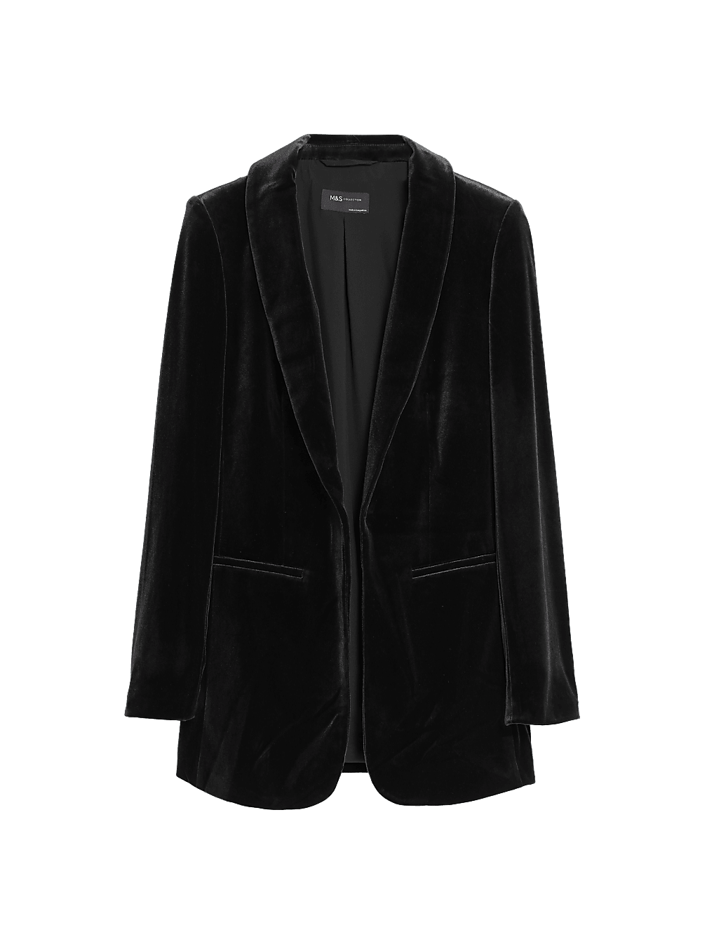 Velvet Relaxed Single Breasted Blazer