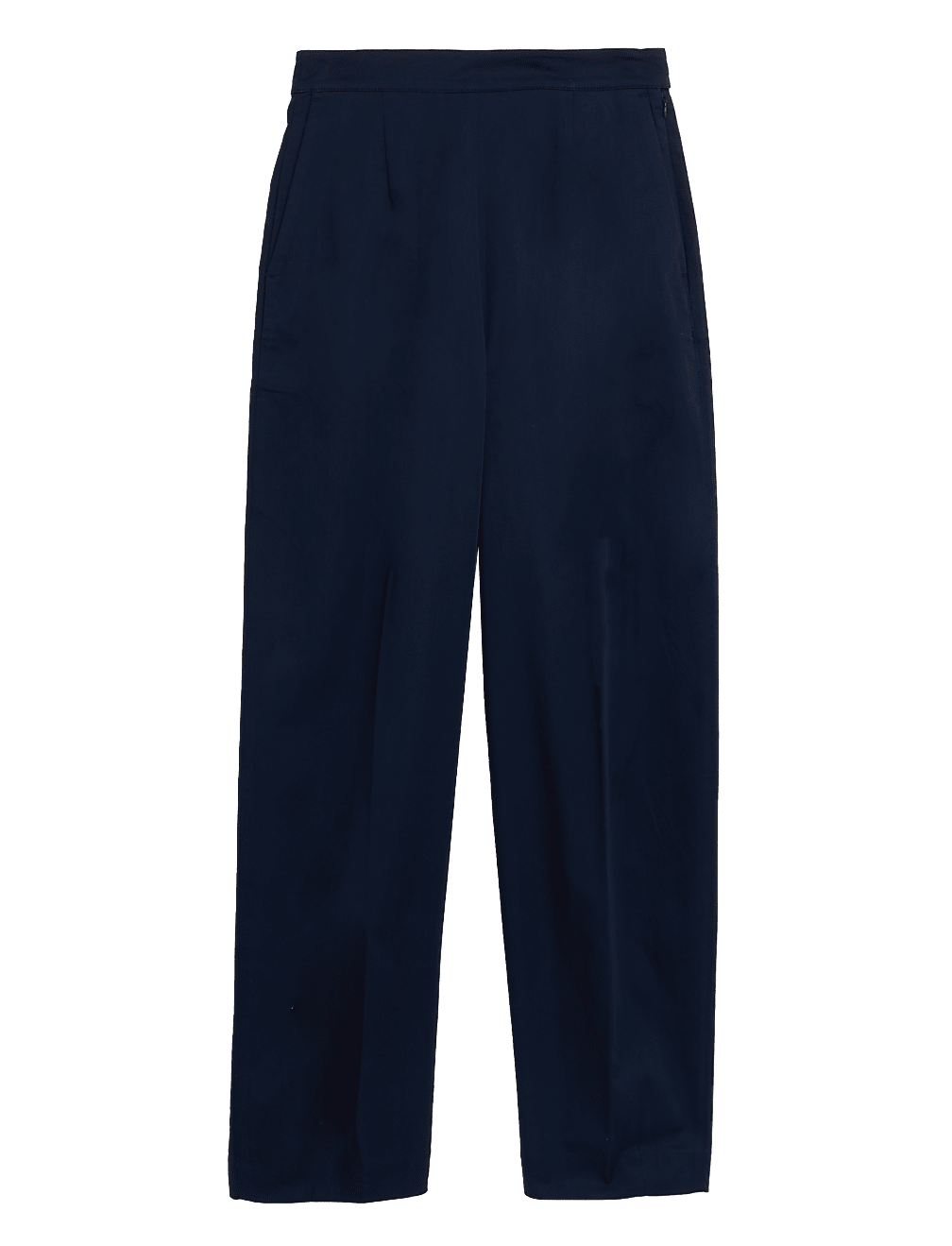 Cotton Rich Barrel Leg Tapered Trousers
