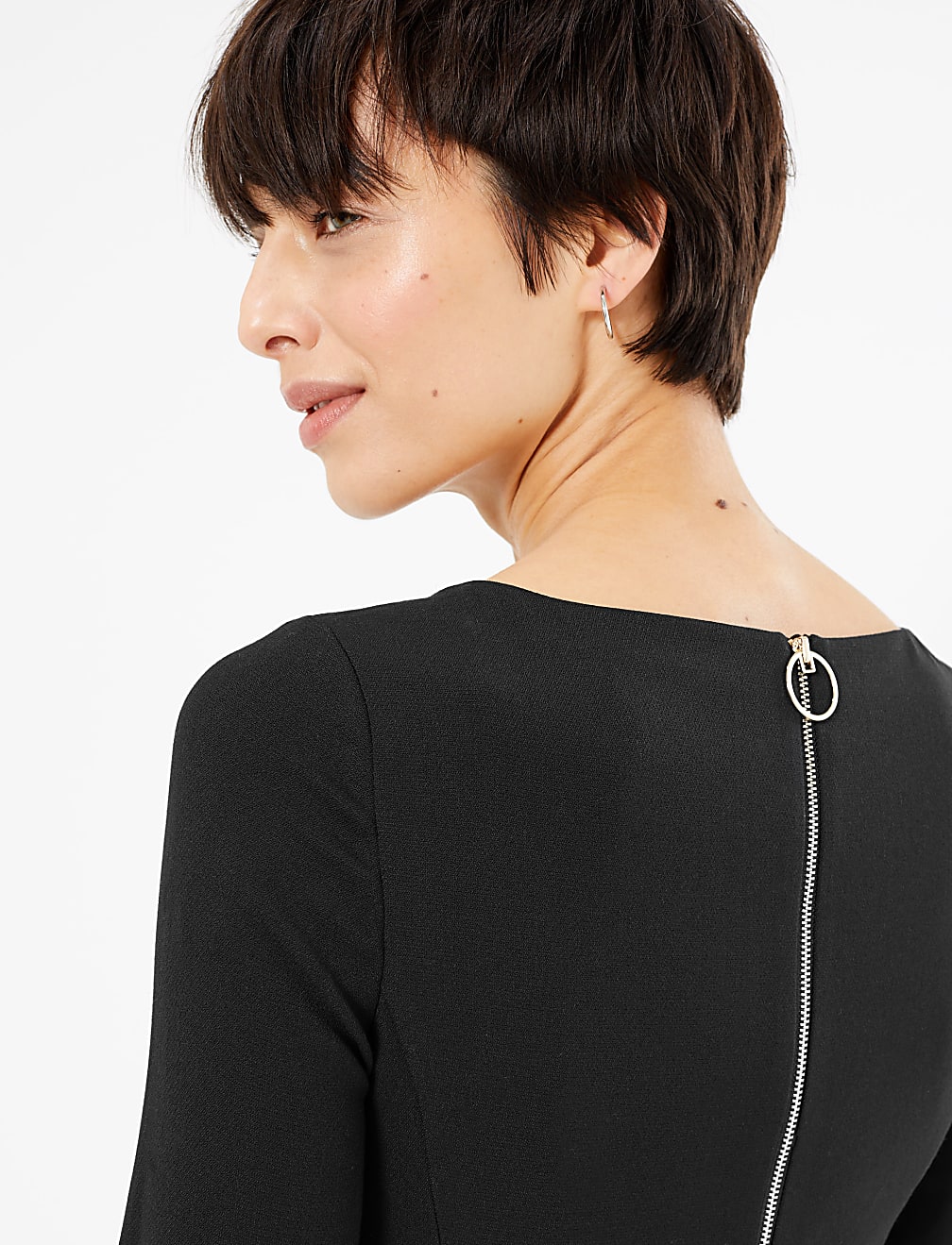 3/4 Sleeve Tailored Dress