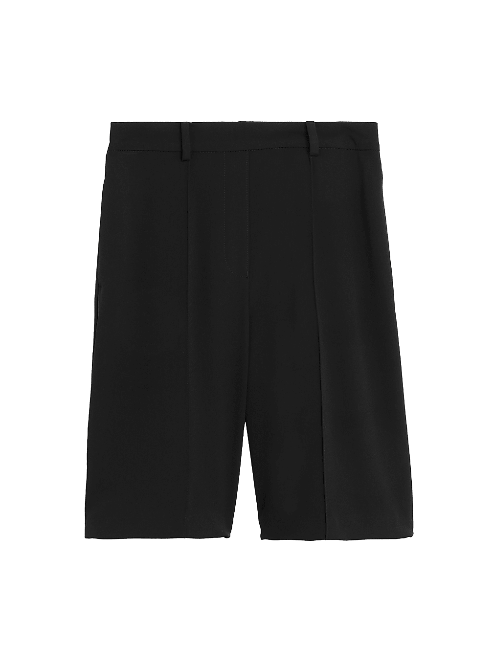Twill Pleat Front Bermuda Shorts
