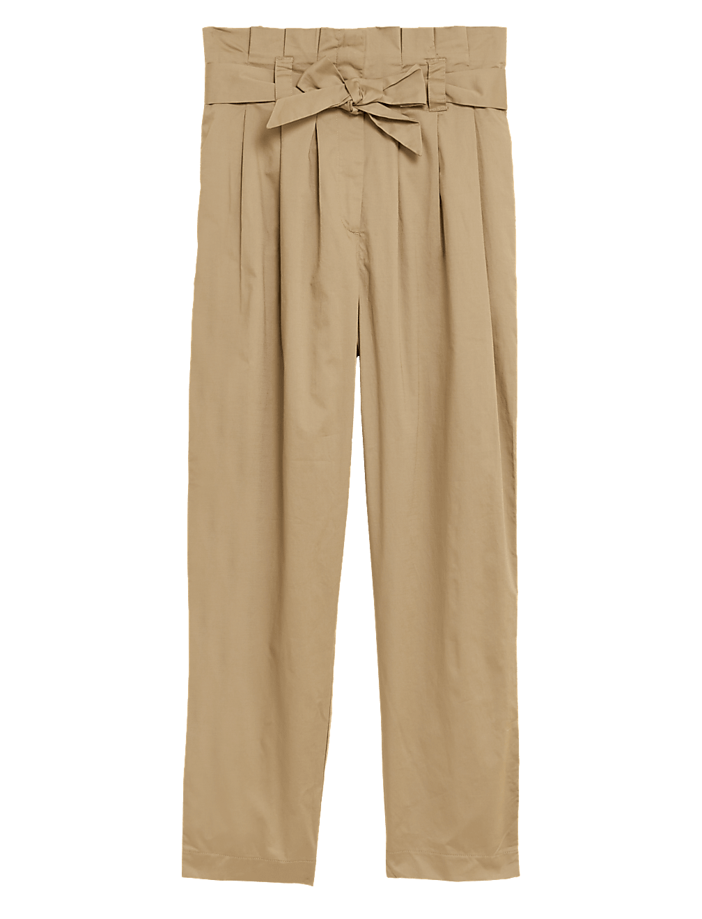 Cotton Rich Balloon Tapered Trousers