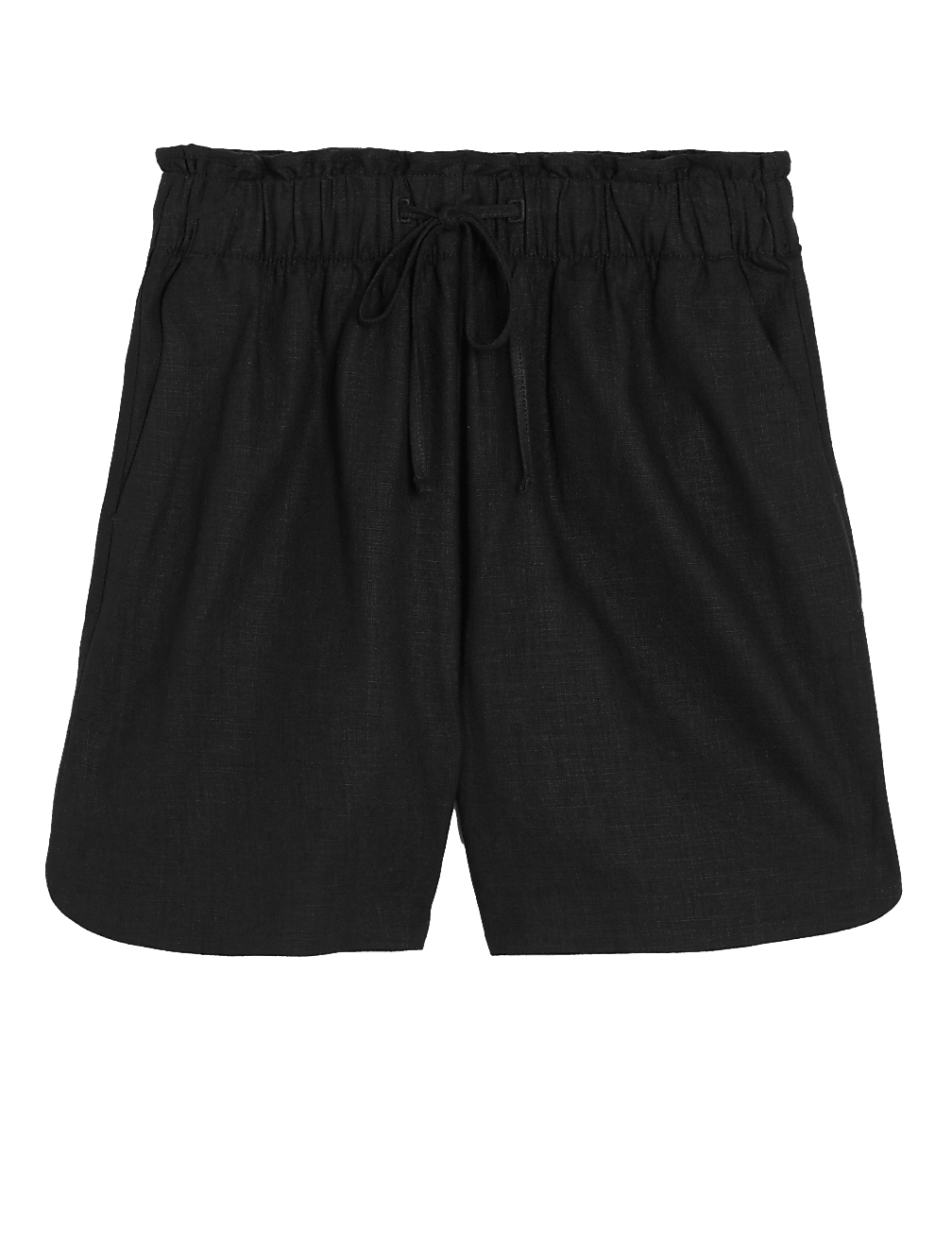 Linen Blend High Waisted Shorts