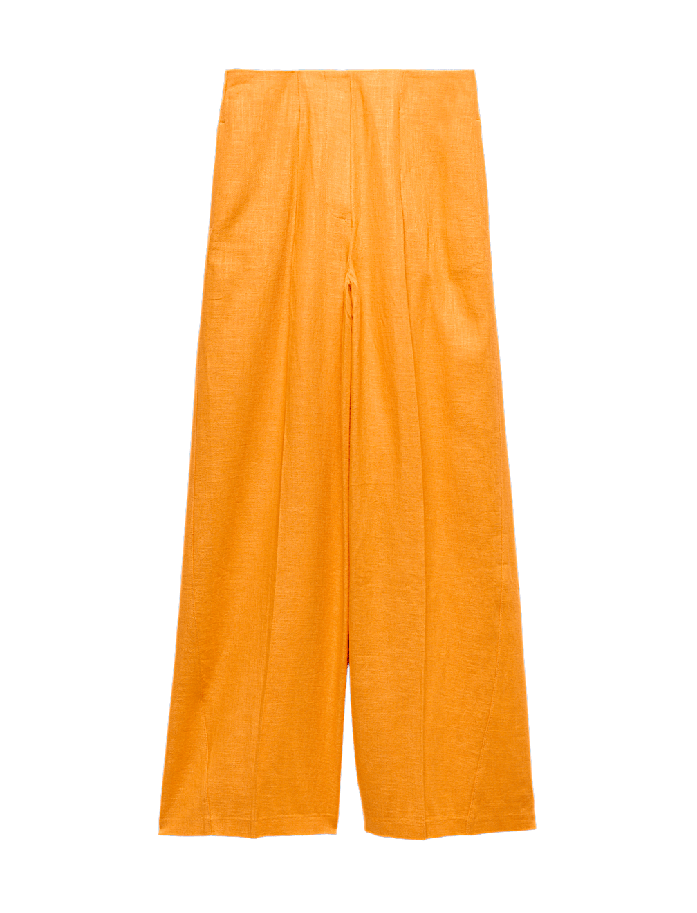 Linen Rich Tailored Wide Leg Trousers