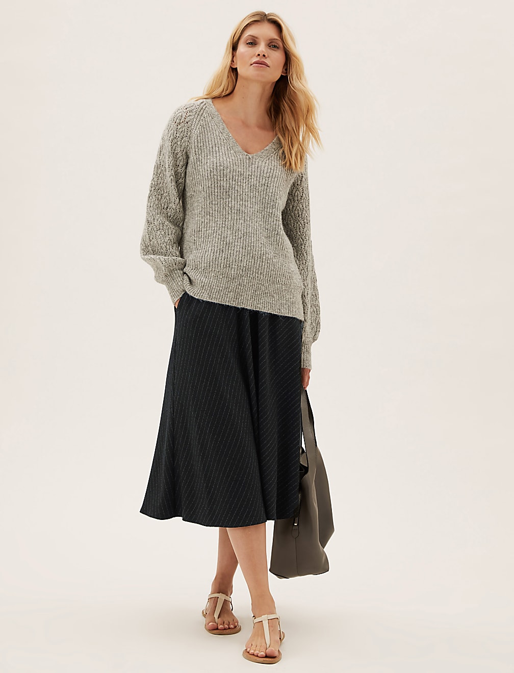 Striped circle skirt 2025