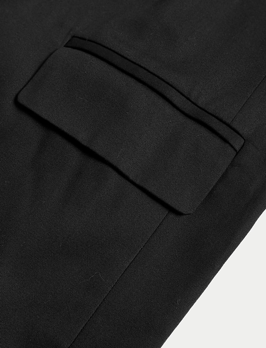 Lyocell Blend Relaxed Single Breasted Blazer