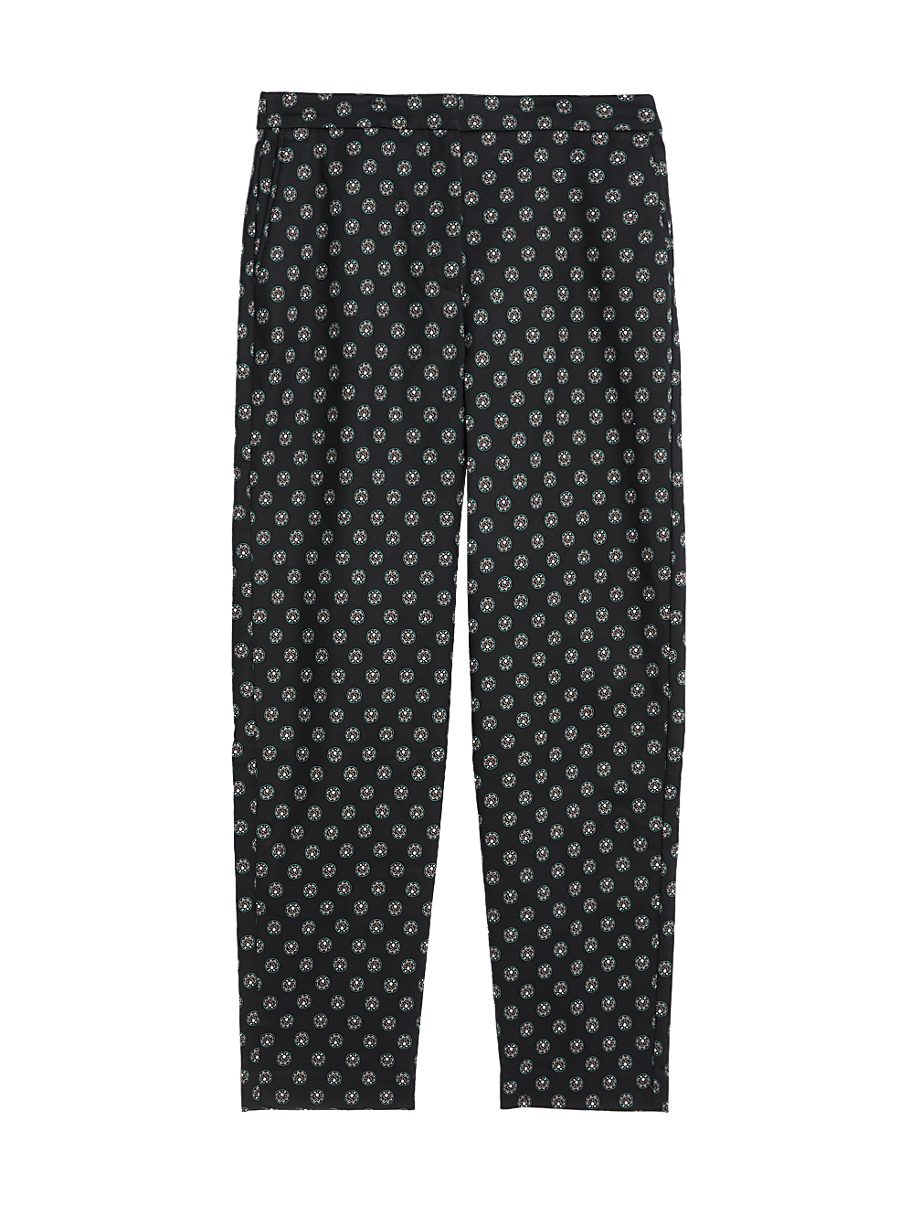 Cotton Rich Slim Fit Ankle Grazer Trousers