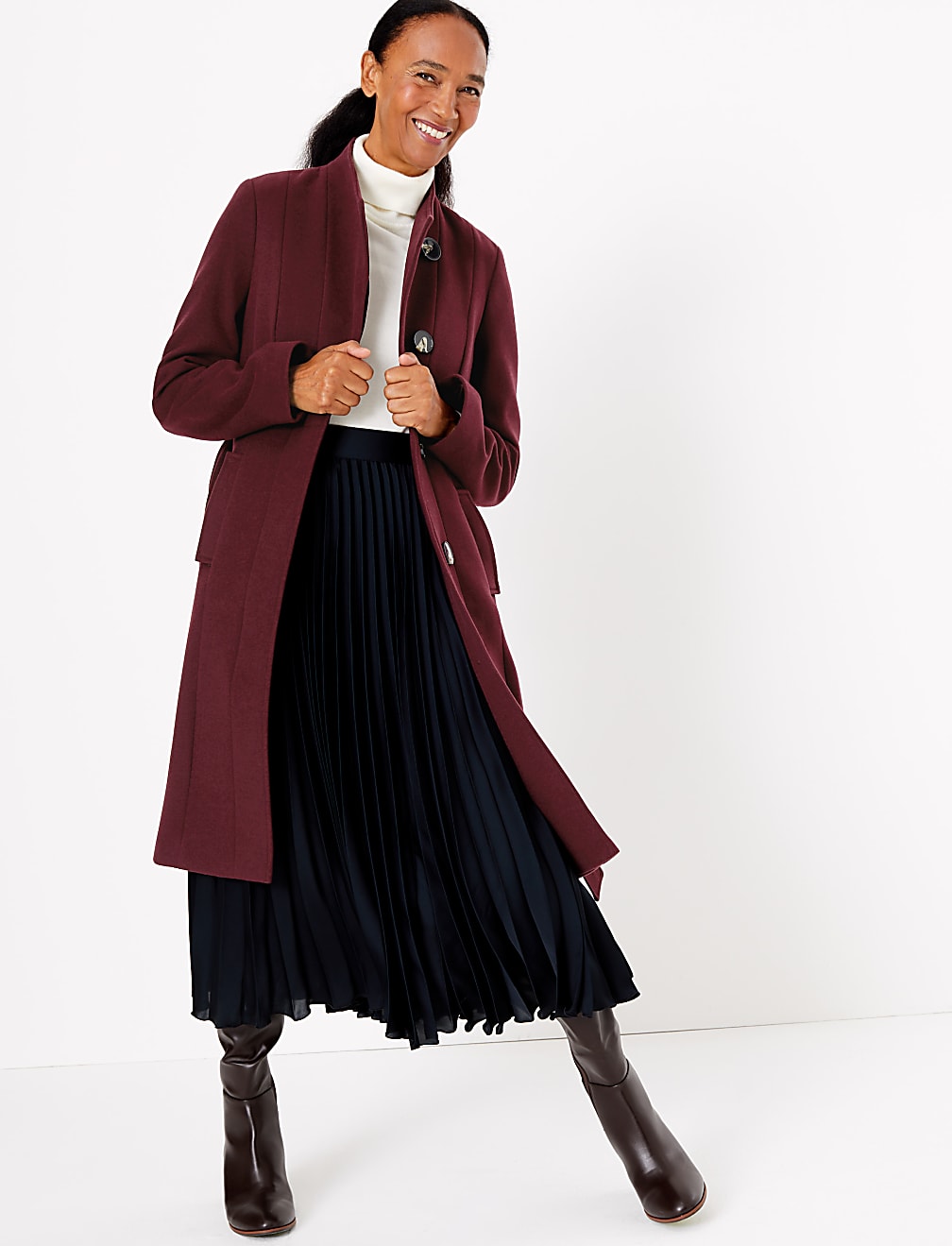 Soft Touch Wrap Coat