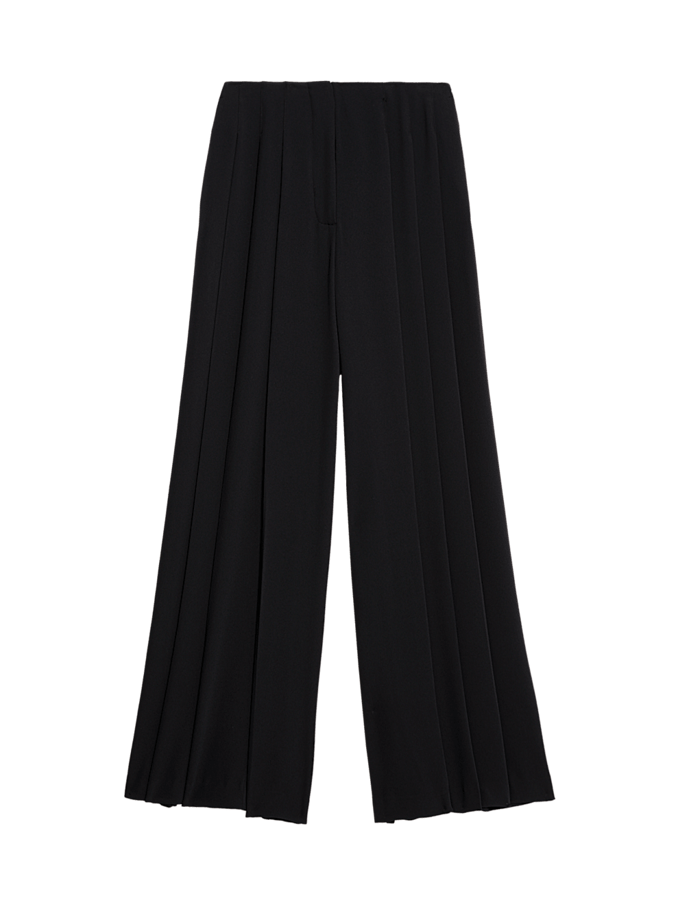 Knife Pleat High Waisted Trousers
