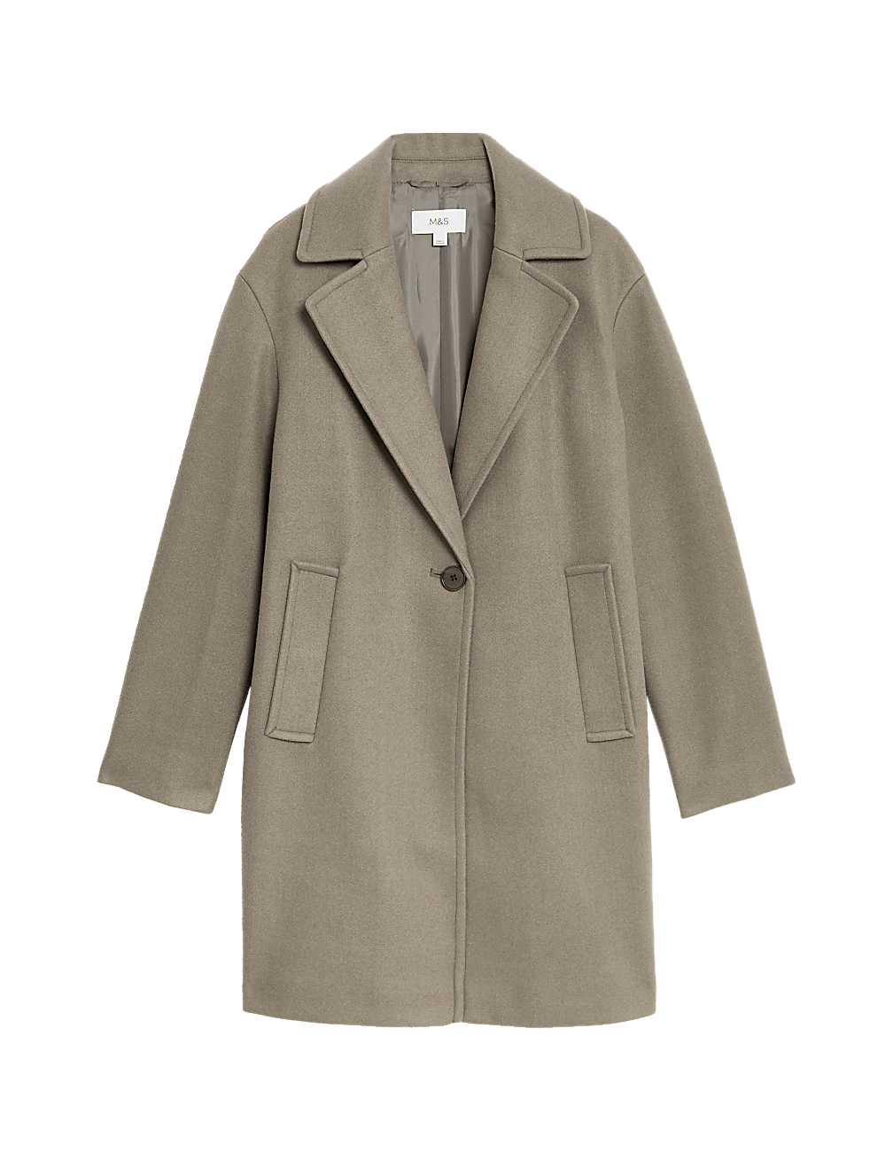 Relaxed Single Breasted Coat