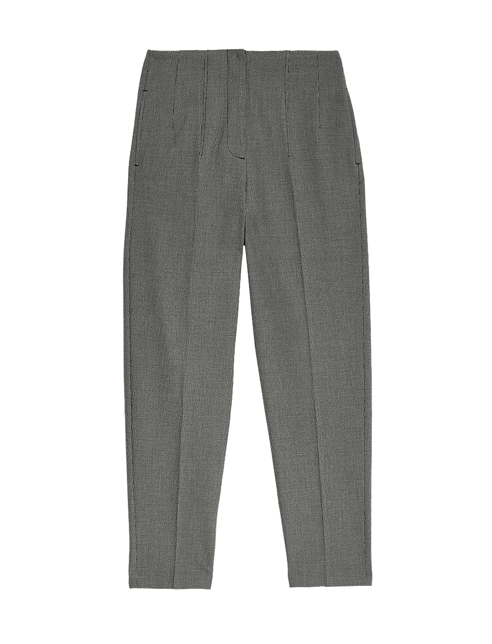 Checked Tapered Ankle Grazer Trousers