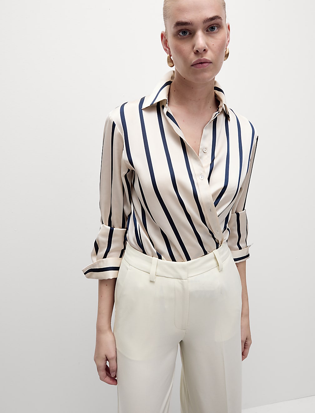 Woven Wide Leg Trousers