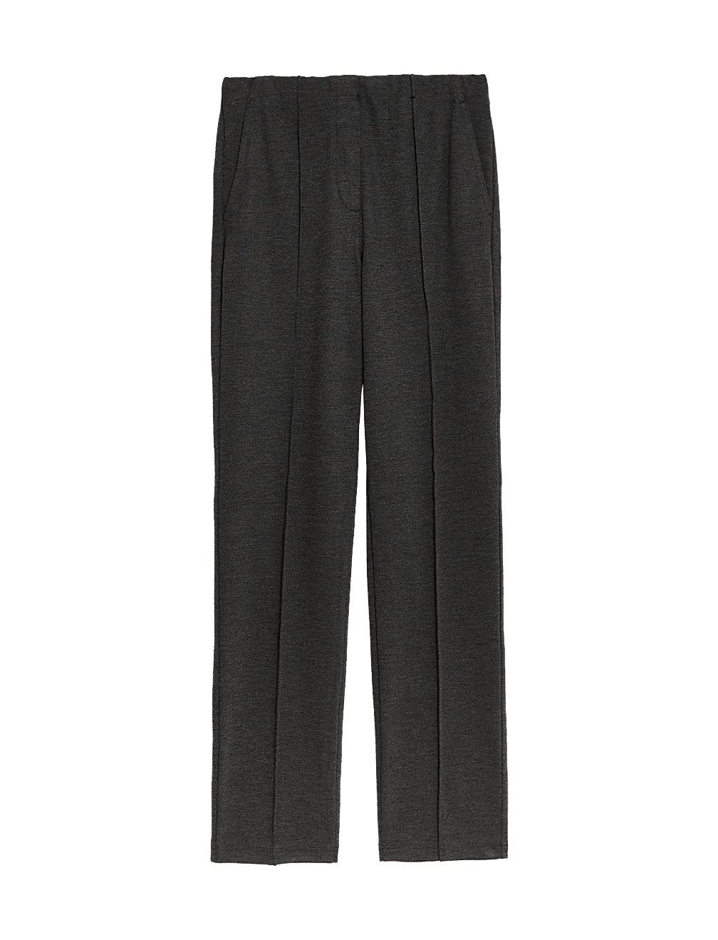 Jersey Twill Straight Leg Trousers