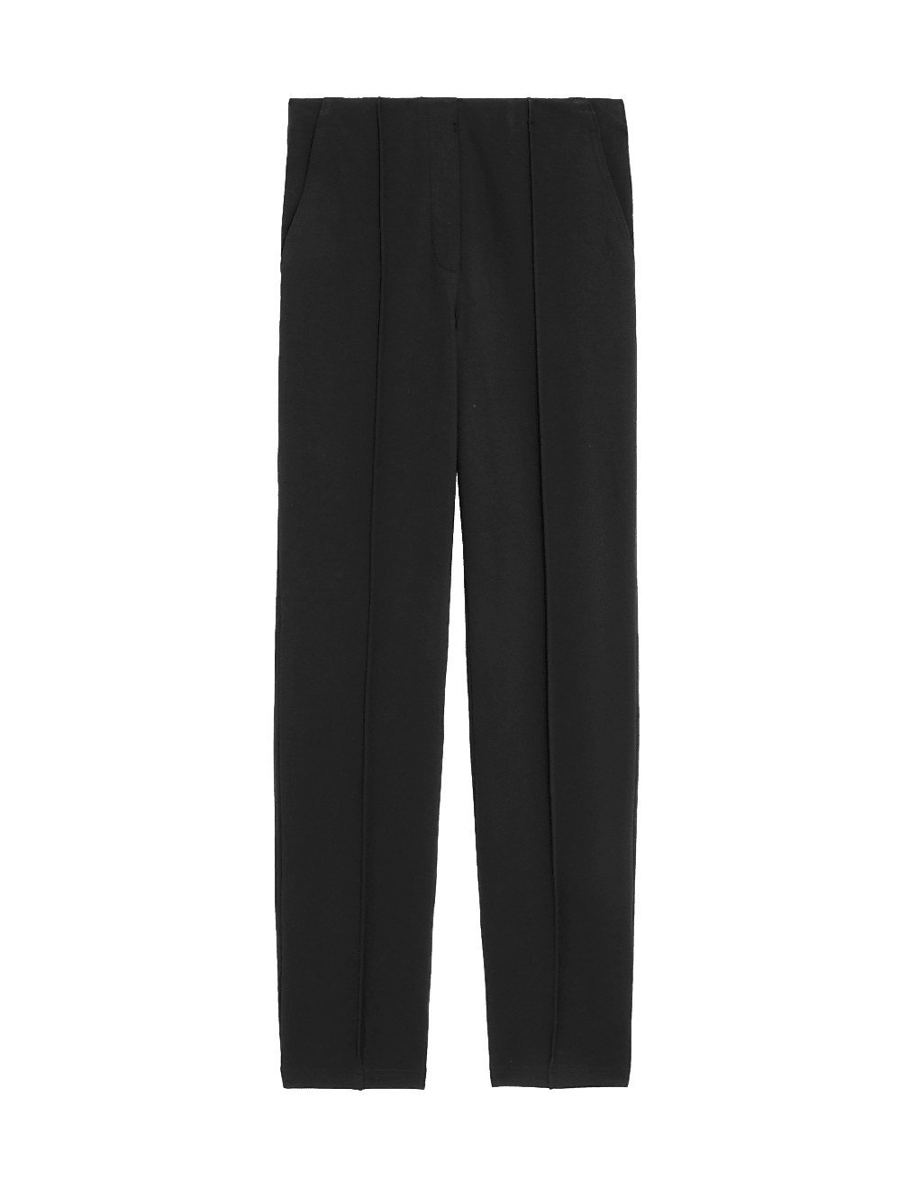 Jersey Twill Straight Leg Trousers