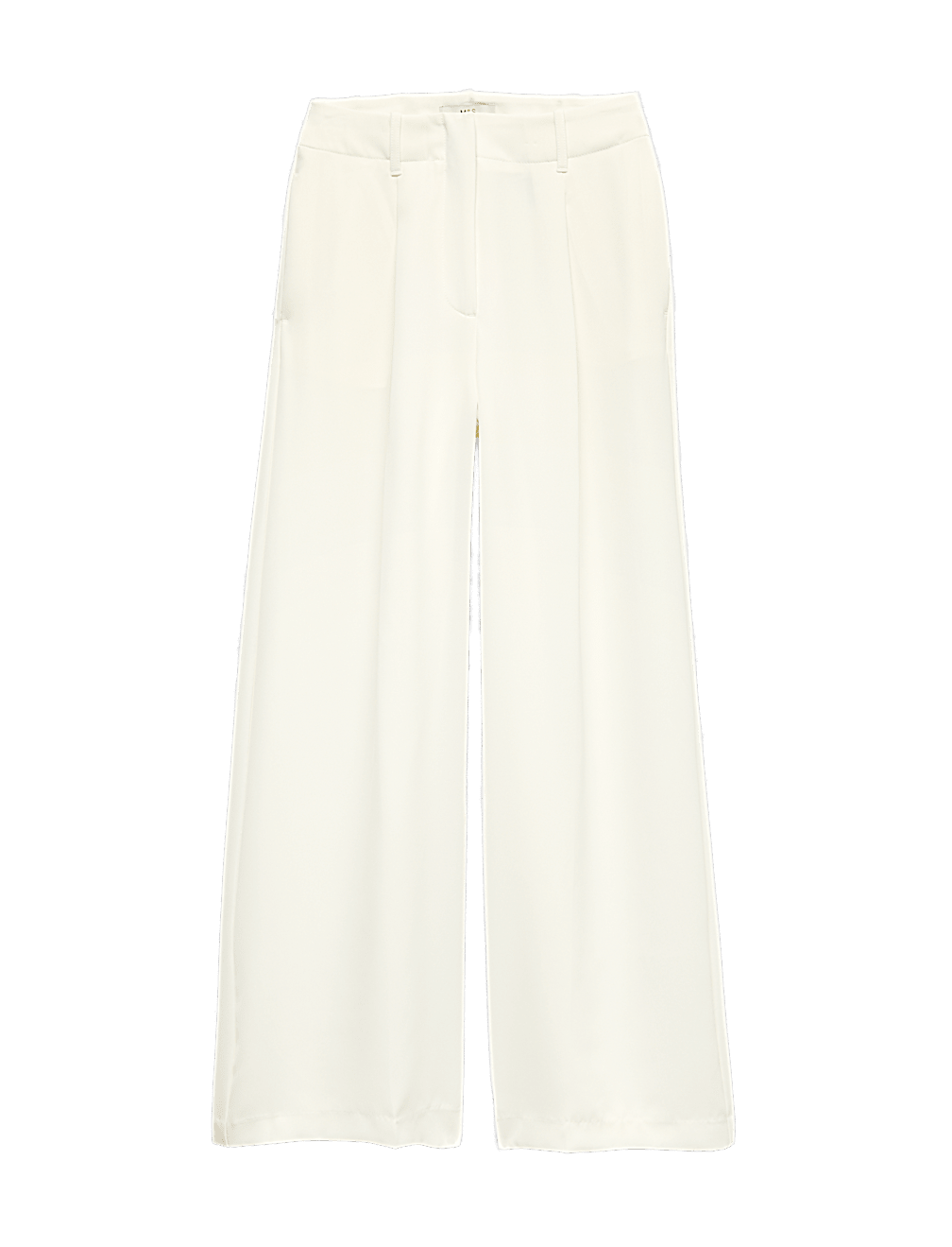 Single Pleat Wide Leg Trousers