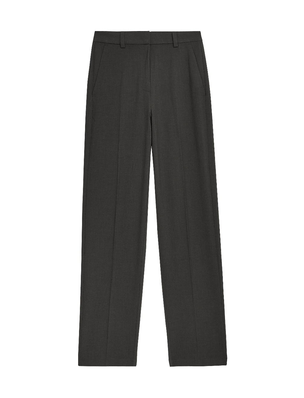 Woven Straight Leg Trousers with Stretch