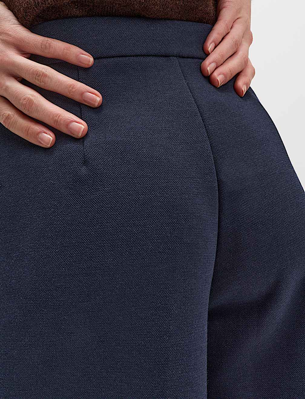 Jersey Elasticated Waist Wide Leg Trousers