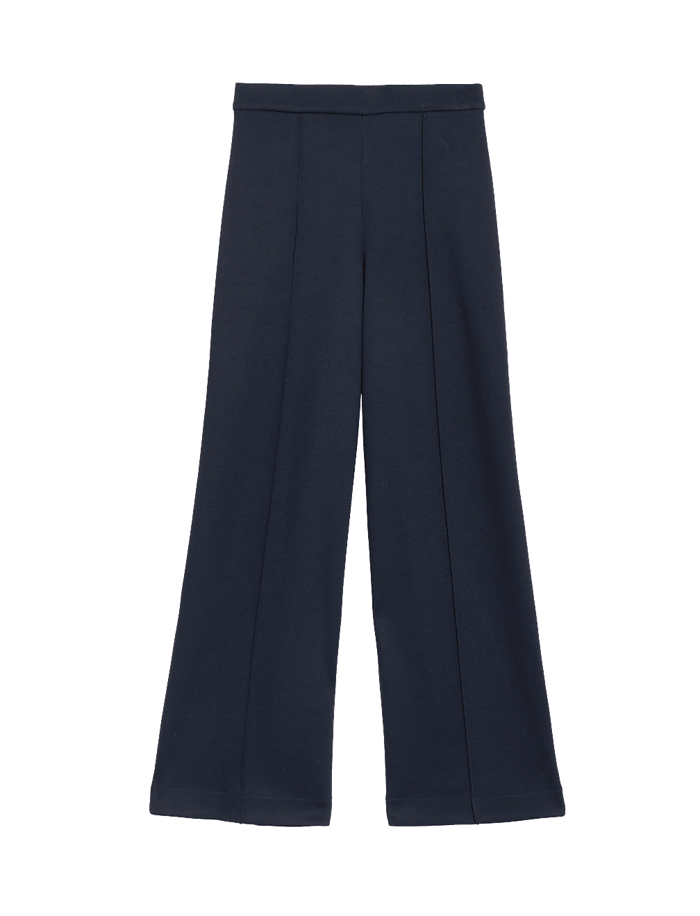 Jersey Elasticated Waist Wide Leg Trousers
