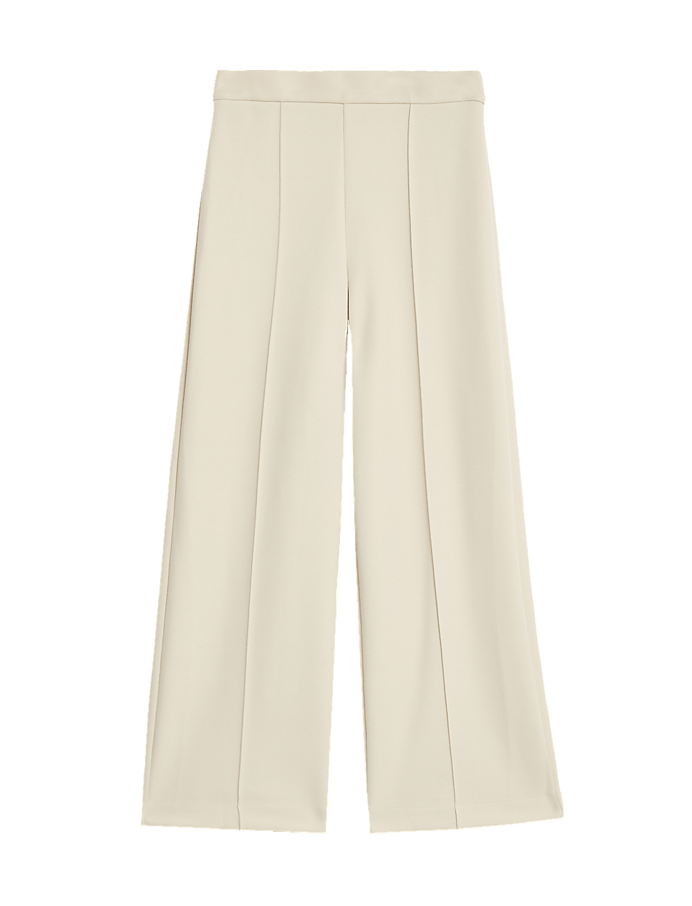 Jersey Elasticated Waist Wide Leg Trousers