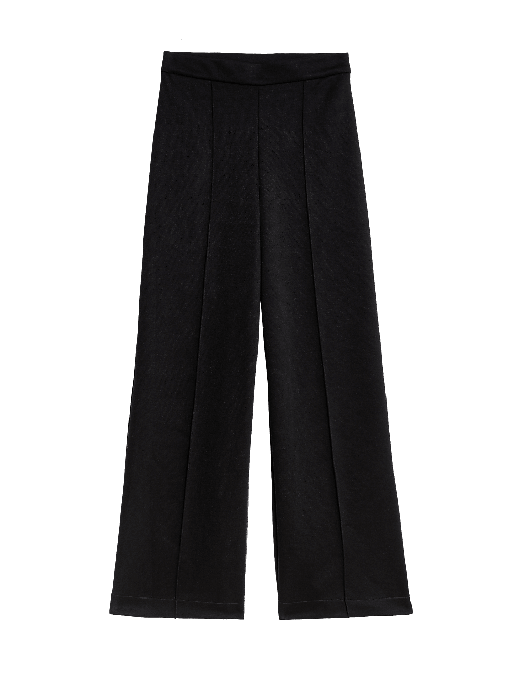Jersey Elasticated Waist Wide Leg Trousers