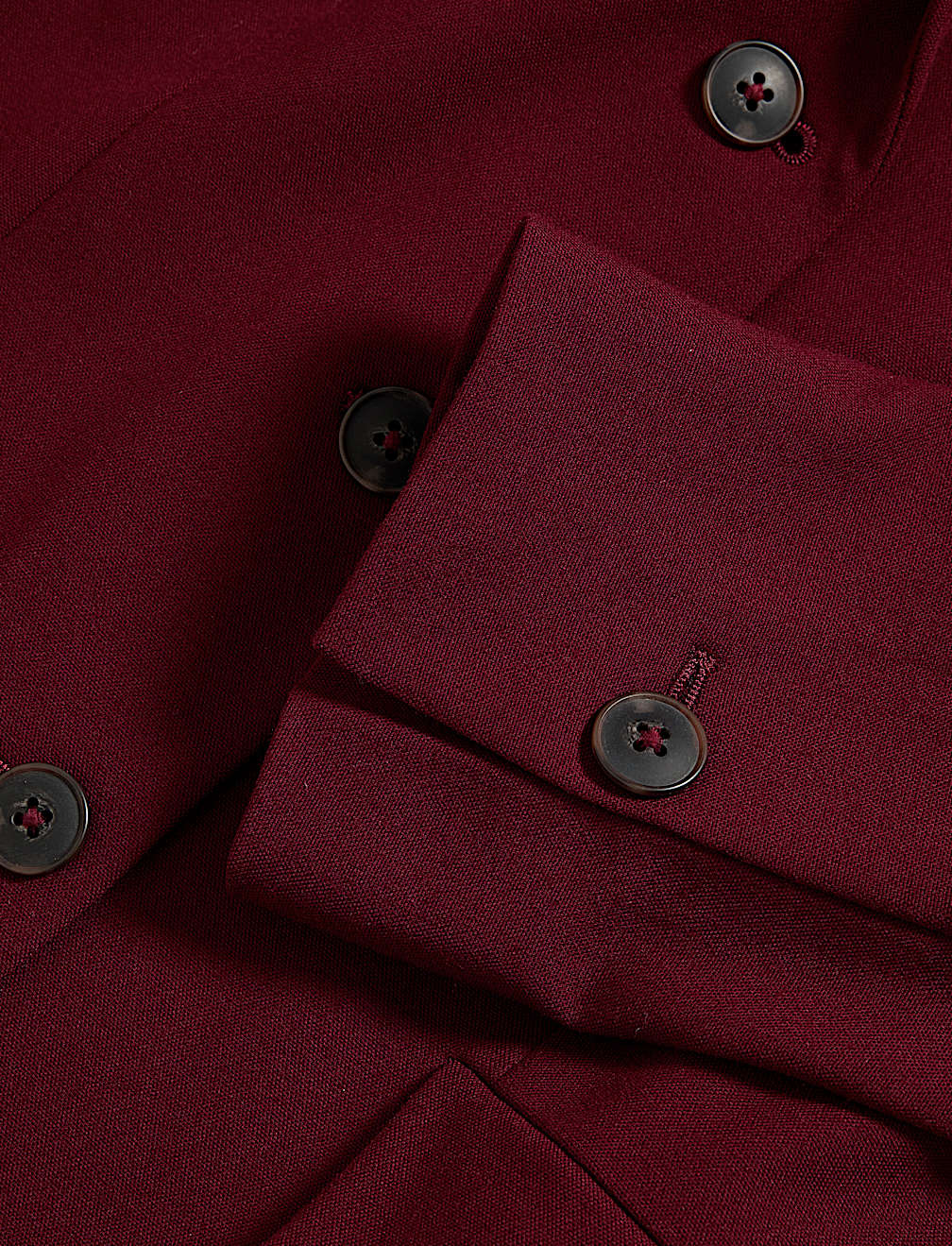 Wool Look Tailored Revere Cropped Blazer