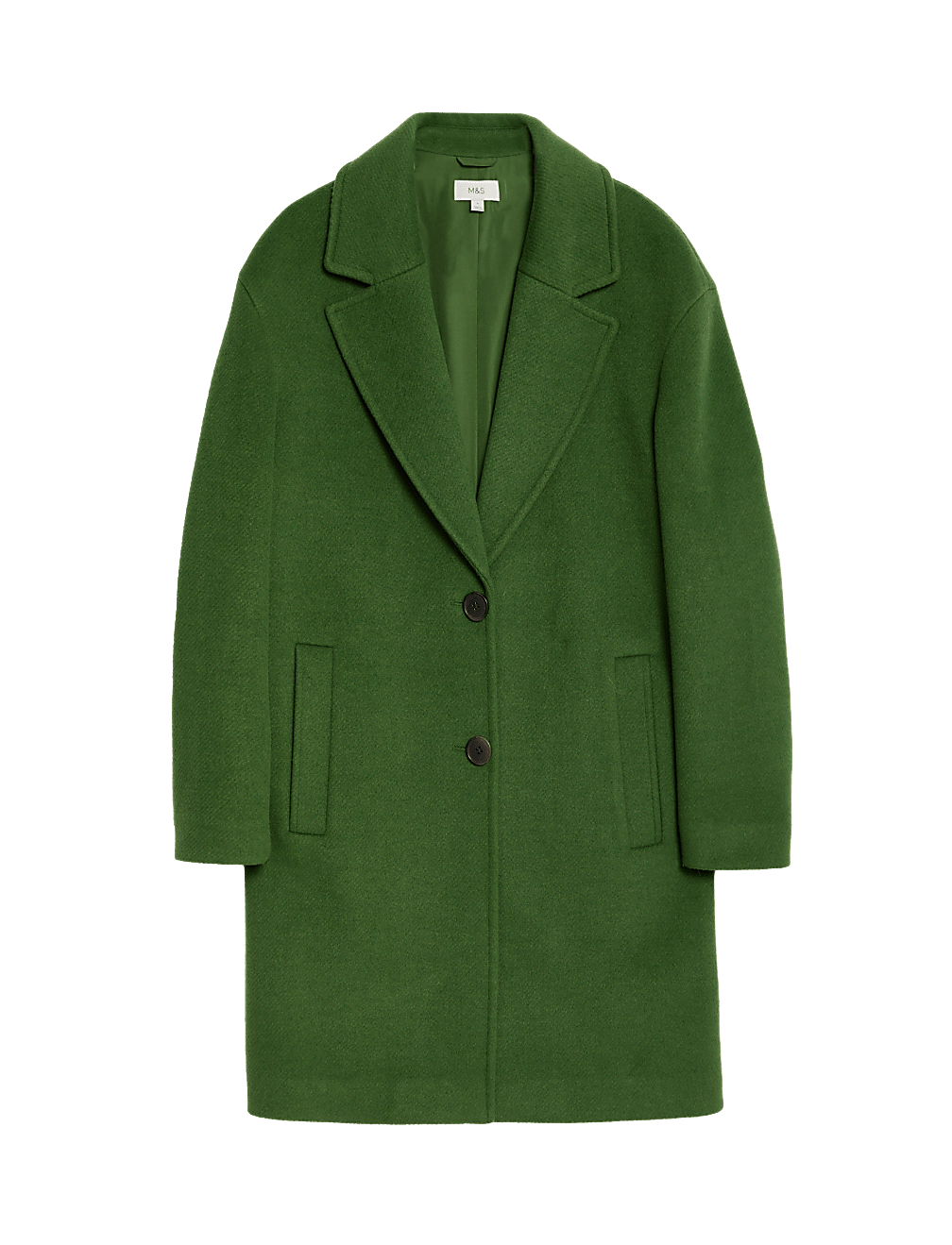 Twill Single Breasted Relaxed Coat