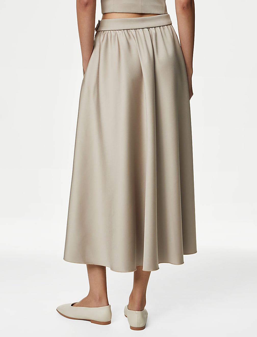 Satin Midaxi Circle Skirt