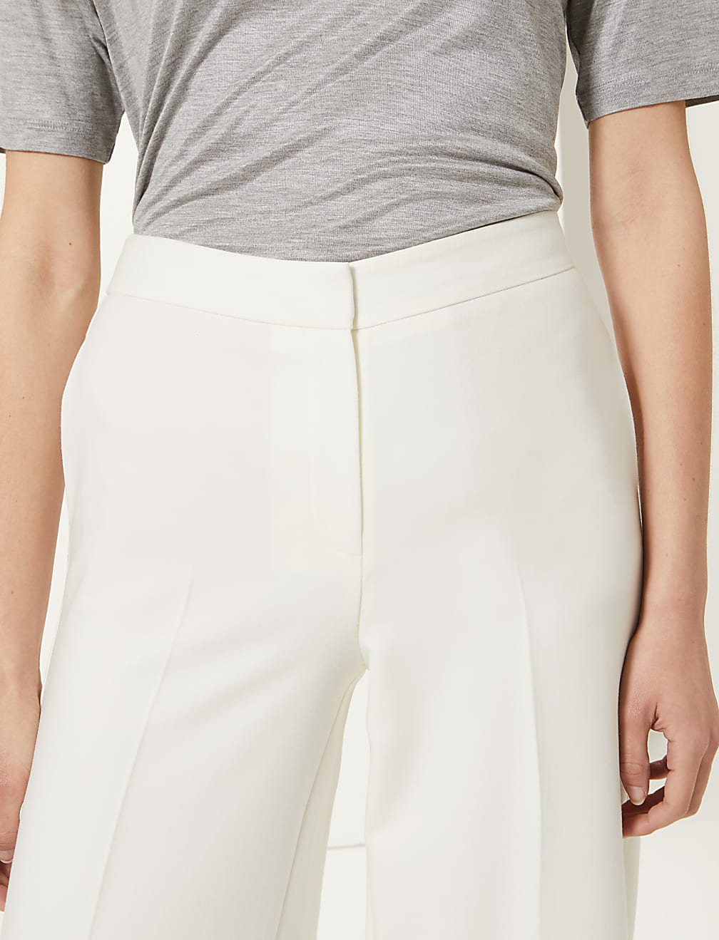 Wide Leg Ankle Grazer Trousers