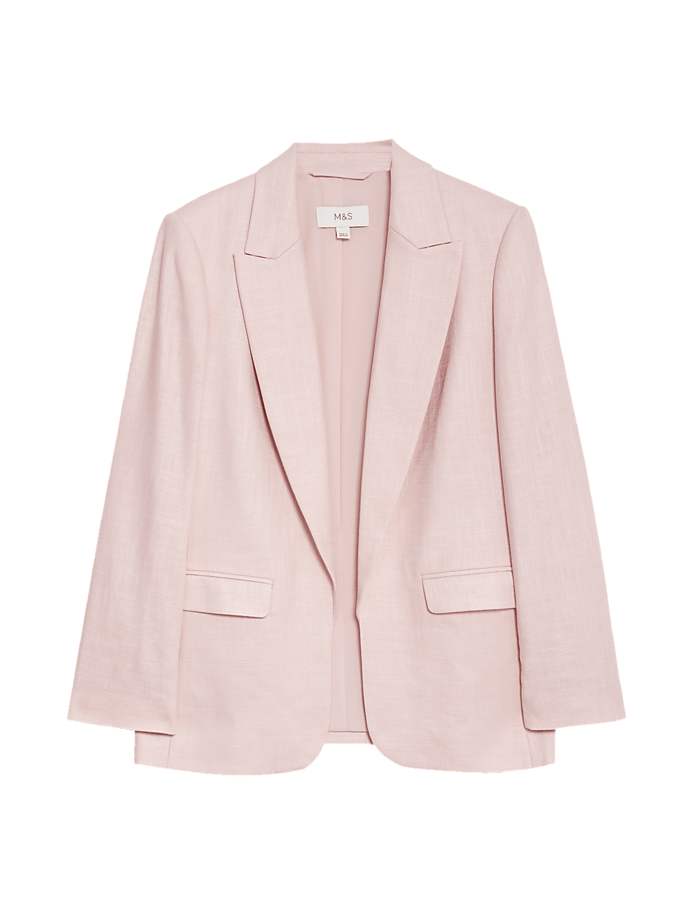Buy Linen Rich Relaxed Single Breasted Blazer at Marks Spencer