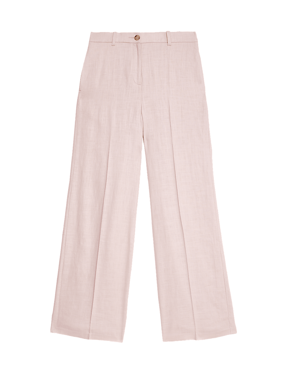 Linen Rich Wide Leg Trousers