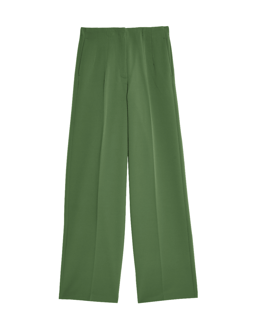 Woven Elasticated Waist Wide Leg Trousers