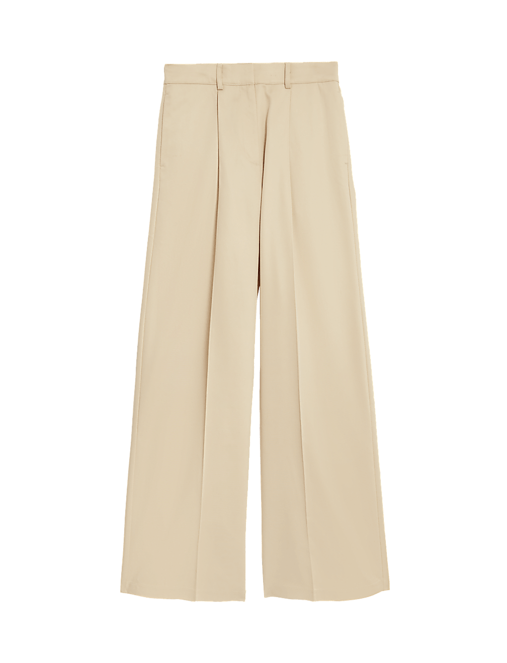 Lyocell Rich Pleat Front Wide Leg Trousers
