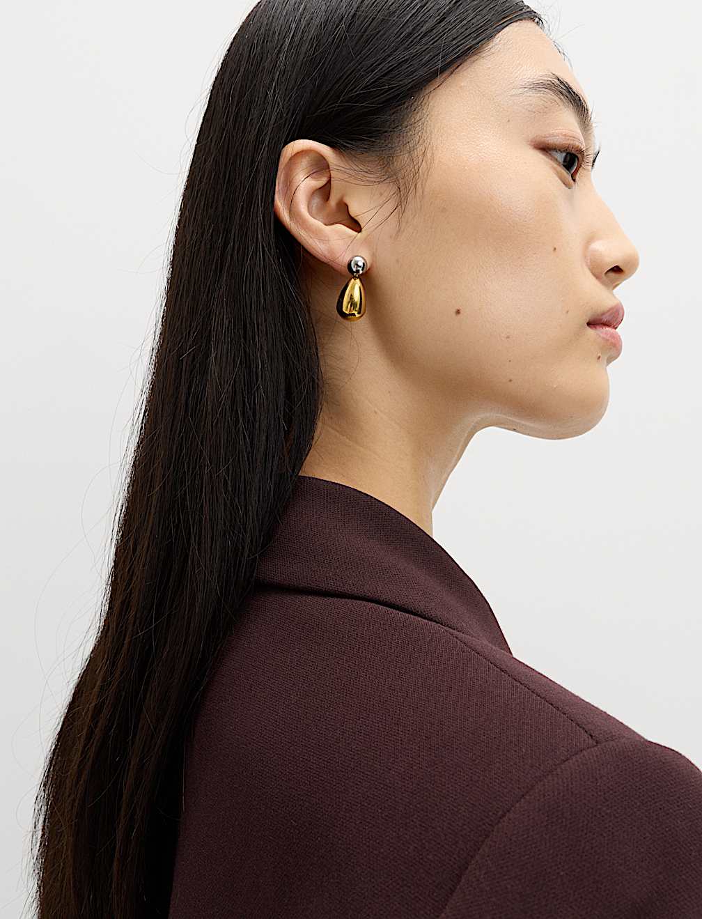 Tailored Cinched Asymmetric Single Breasted Blazer