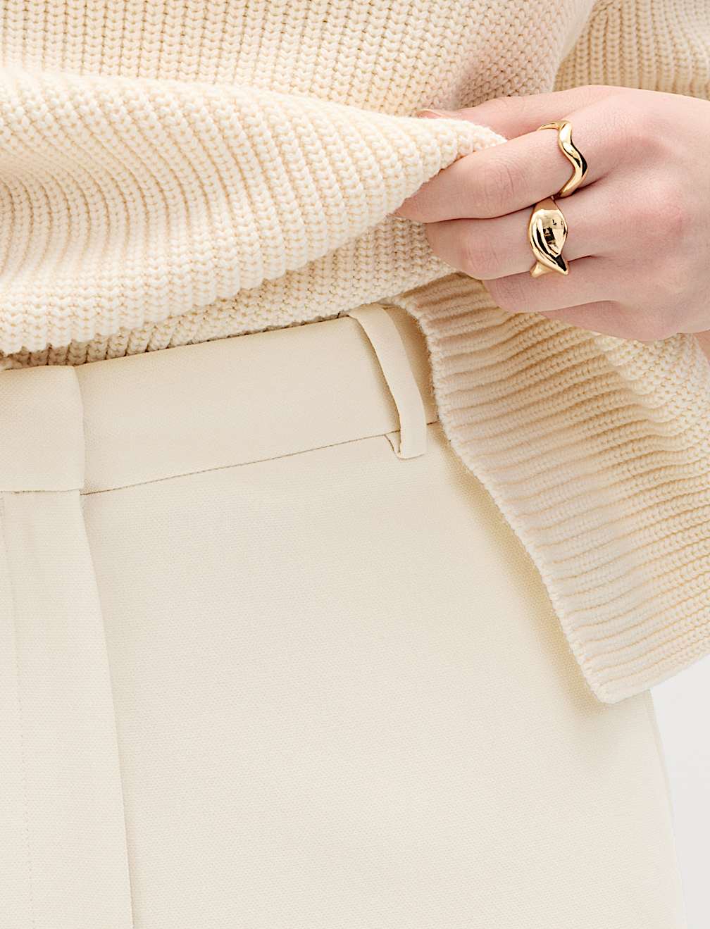 Tailored Straight Leg Trousers