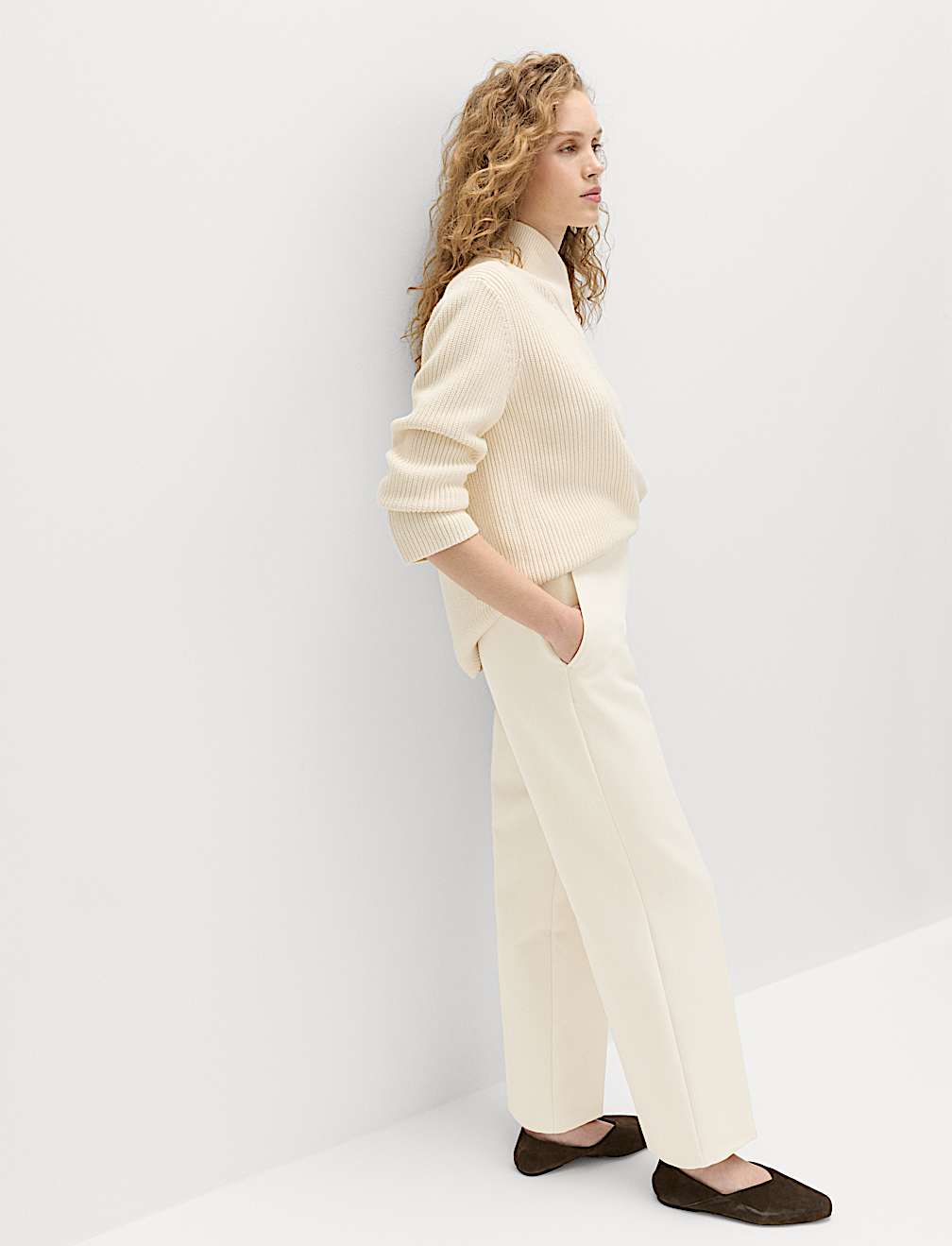 Tailored Straight Leg Trousers