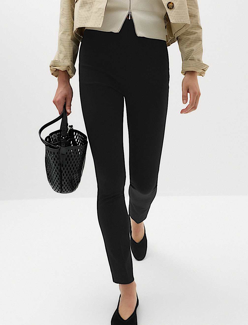 Slim Fit Ankle Grazer Trousers