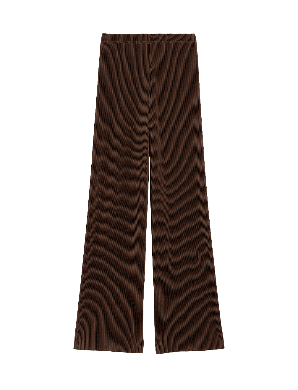 Plisse Wide Leg Trousers